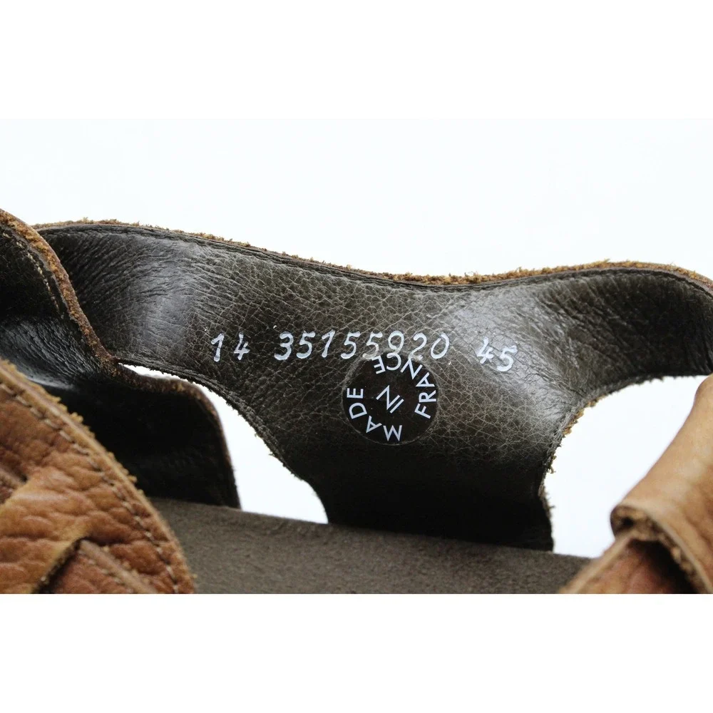 Mephisto Sam Mens Brown Leather Fisherman Sandals Air-Relax Size 45 11-11.5